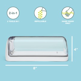 Chef'n 2-in-1 Cheese Slicer Storage Container, Gift For The Cheese Lover