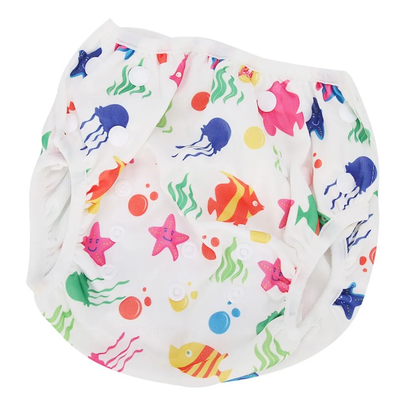 Pañal De Natación Para Bebé Estampado Floral De Dibujos