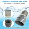 3 inch stainless steel filter DN80/3" Grey PVC Suction Strainers