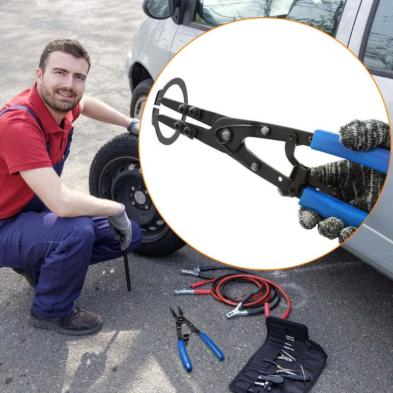 Upgraded 38700 Spindle Snap Ring Pliers Compatible with Ford SD