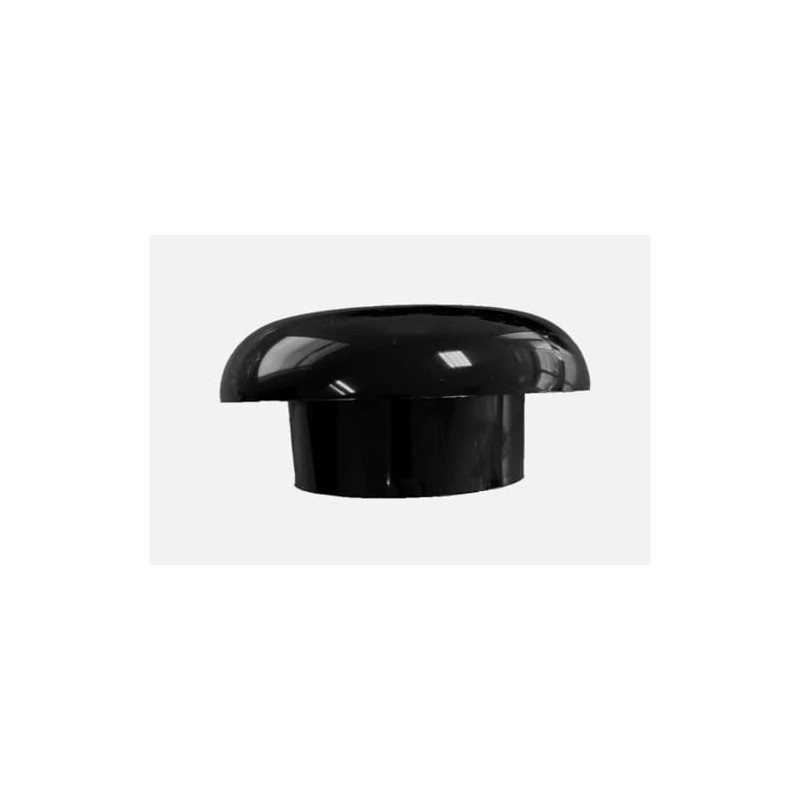 110mm Solvent Soil Pipe Mushroom Vent Cowl, Black UPVC 4-inch