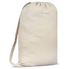 SweetNeedle Premium Canvas Laundry Bag with Shoulder Strap, 75x56 CM