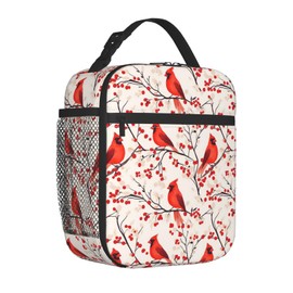 Cardinal Lunch Box Insulated Lunch Bag for kids Girls Boys,Reusable Lunch Box Containers for Women Men,Durable Cooler Tote Bag Lunchbox for Office/School/Picnic