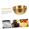 ULTECHNOVO 4pcs Elegant Stainless Steel Sauce Bowls for Dips Dressings