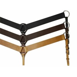 2" Wide Leather Breast Collar w/Basketweave Tooling