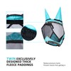 Harrison Howard Pro Luminous Horse Half Face Fly Mask Large