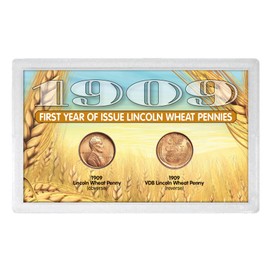 American Coin Treasures 1909 “First-Year of Issue” Lincoln Wheat-Ear Pennies