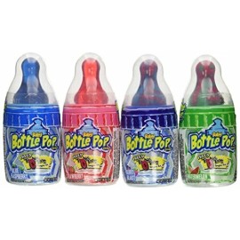 Bazooka Baby Bottle Pop with Message, 1.10 Ounce (Pack of 18)