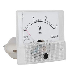 VBESTLIFE 85C1 Analog Ammeter and Voltmeter, Measures DC Voltage 0-15V, Classic Style, Lightweight and Durable