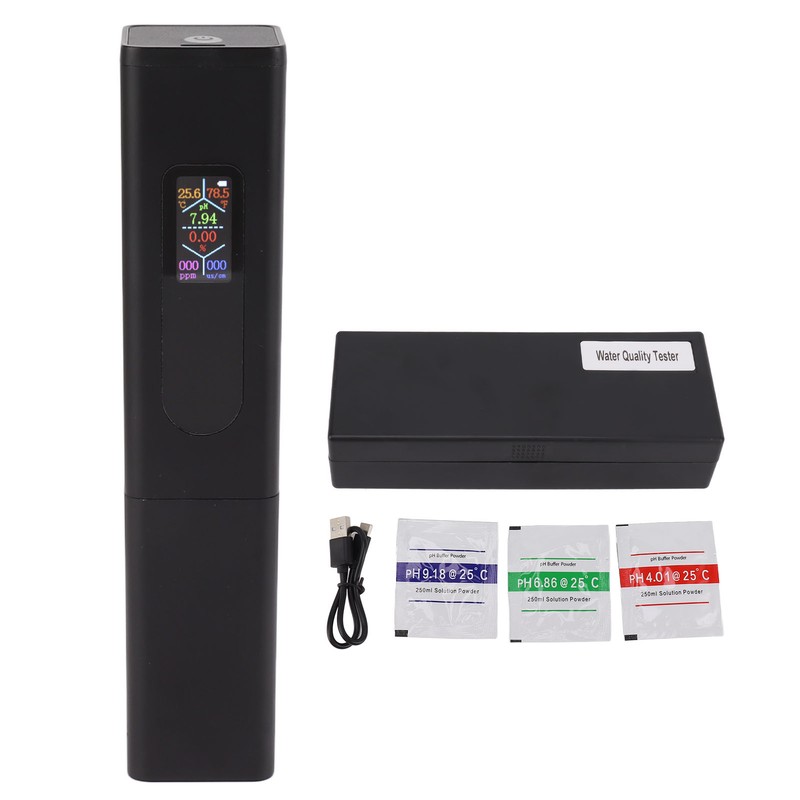 5 in 1 Water Quality Tester Salinity PH Temperature TDS