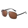 Xagger Polarized Brow Bar Square Aviator Sunglasses for Men Retro