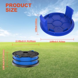 Evenlinkics KST 120X-06 Replacement Spool，Compatible Kobalt Weed Eater，for Kobalt KST 120X Trimmer Spool,for Kobalt Weed Eater String（6 Spools+1 Caps）