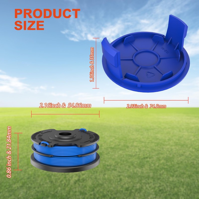 Evenlinkics KST 120X-06 Replacement Spool，Compatible Kobalt Weed Eater，for Kobalt KST