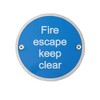 Fire Door Guru® Fire Escape Keep Clear Fire Door Sign