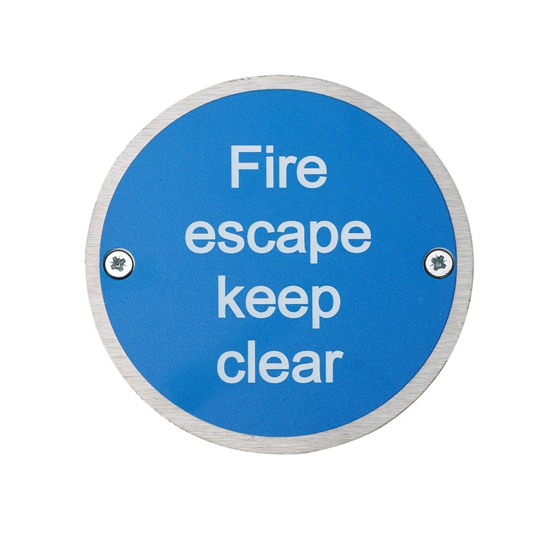 Fire Door Guru® Fire Escape Keep Clear Fire Door Sign