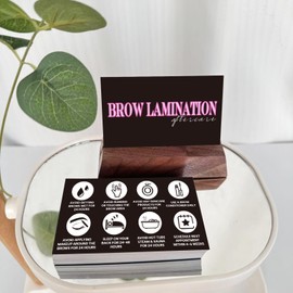 100 Pack Brow Lamination Aftercare Cards 3.5x2.1" Brow Lamination Aftercare Instructions Cards Brow Lamination and Tint Kit Brow Lamination Kit for Brow Lamination Supplies Eyebrow Lamination Supplies