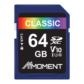 MMOMENT SD Card 64GB Memory Card Full HD Video Recording/Digital Camera/DSLR / V10 / Class 10 / UHS-I / U1 [Max Read Speed 95 MB/s]