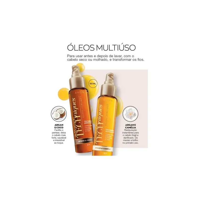 Serum Cabello Argan Y Coco Seco Anti Frizz Tratamiento Avon