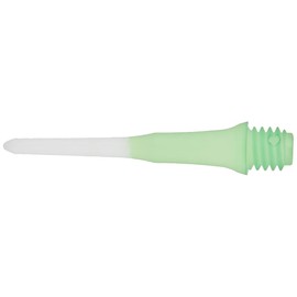 Colour Gradient Colour Strong L-Style Soft Tip Long Lippoint Plastic Dart Tips 40pics, green