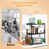 DOLALIKE Microwave Oven Rack, Expandable Microwave Stand Countertop Kitchen Utensils