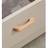 SYZOW 6 Pack Wooden Kitchen Cabinet Handles, 96mm Hole Centers,