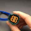 1 conector de 4 pines de 4 vías para sensor