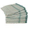 Textiles Direct Wonderdry Tea Towels Green Pack of 10 100%