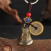 Lanito Feng Shui Feng Chime, Brass, Six Shui Shui, Five