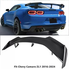 Riko-Concepts For Chevy Camaro 2016-2024 ZL1 1LE Style Rear Trunk Spoiler Wing Gloss Black