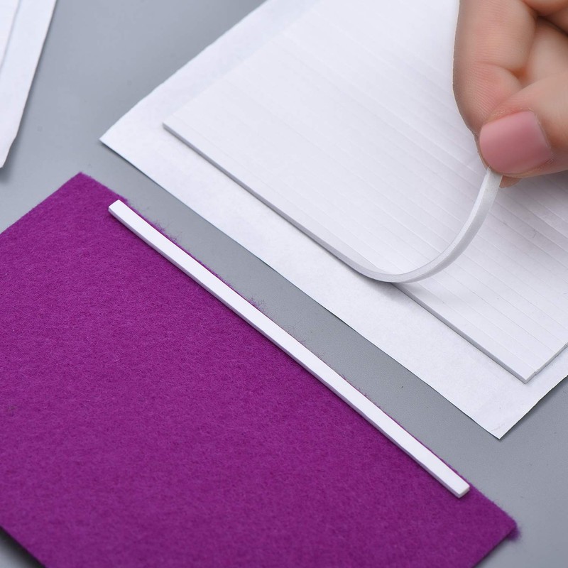 Outus 500 Pcs Double Sided Foam Sticky Strips Dual-Adhesive 3D