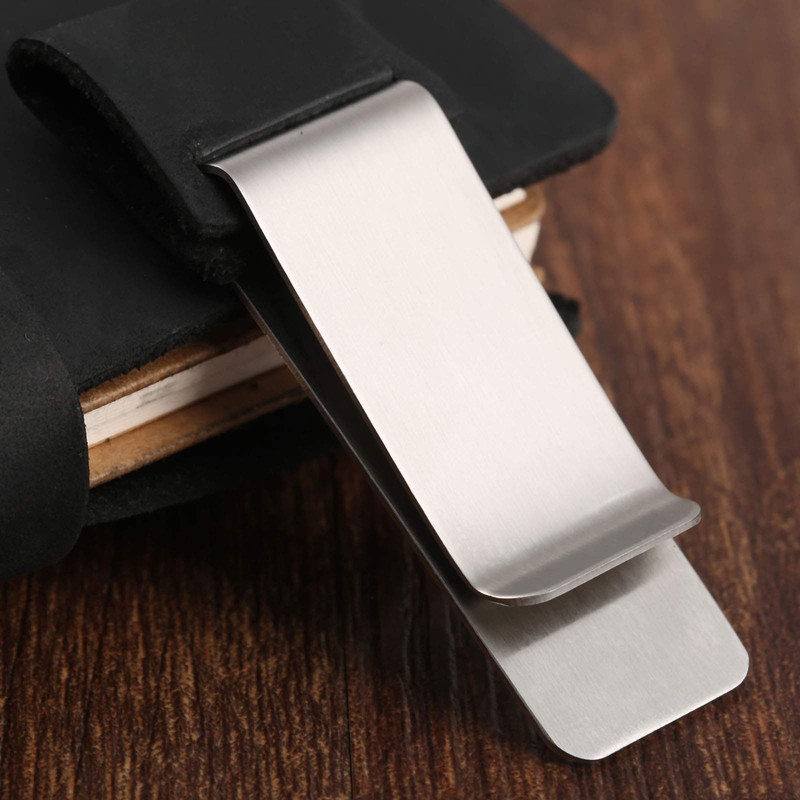 Set of 2 Leather Clips, Leather Pen Holder for Daily