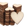 PATIKIL 10mm Wooden Hearts, 100 Pack Unfinished Wood Hearts Blank