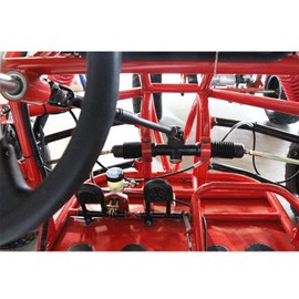 PRO BAT 300mm/11.8'' Steering Wheel Steel Kit 420mm/16.5'' Gear Rack Pinion Adjustable Shaft Set Replacement for Go Kart Go Cart Golf UTV 110cc 125cc 140cc 150cc Buggy