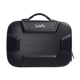 LICHIFIT PU Leather Carrying Case for DJI RYZE Tello & GameSir T1d Remote Control, black, Compact