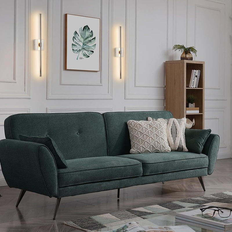 Goosebrite Modern LED Wall Sconces Set of Two, Hardwired Wall