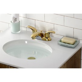 Kingston Brass KB6622LL Legacy 4-Inch Centerset Lavatory Faucet with Pop Up, Polished Brass