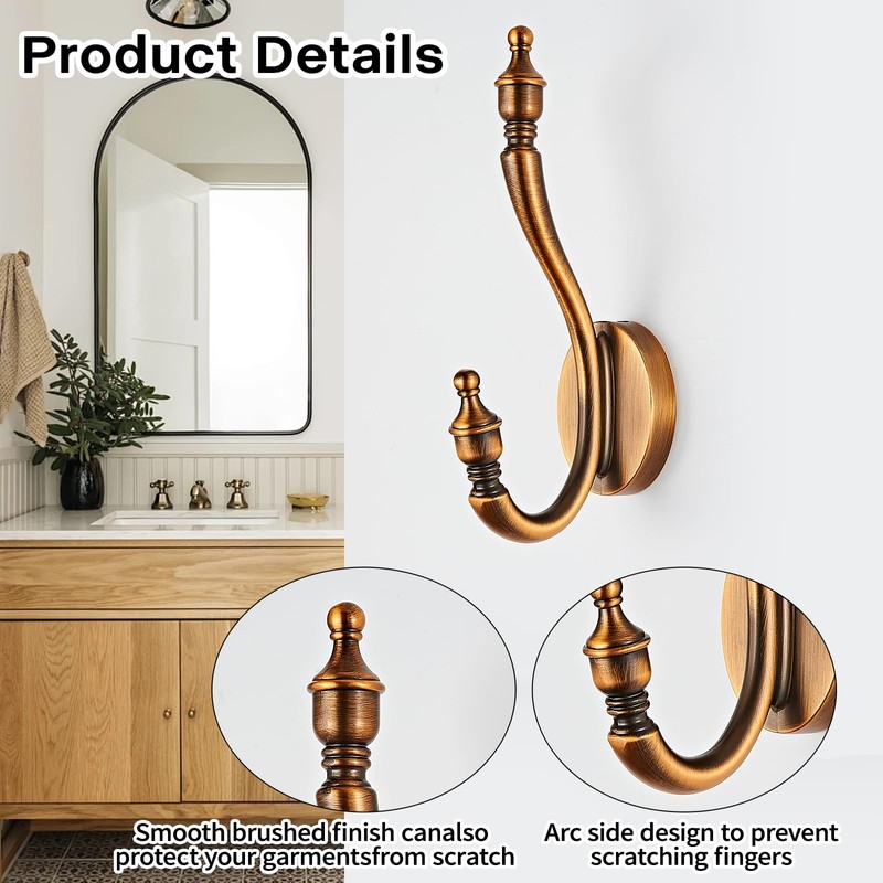 Ruiziiz Towel Hooks wall Hooks Heavy Duty Rust Resistant Wall