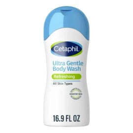 Cetaphil Moisturizing Body Wash, Refreshing, 16.9 Fl Oz