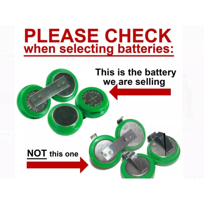 Battery Repalcement Battery Pack for TV EARS 5.0 Rechargeable NiMH