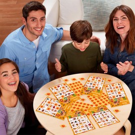 JUESMOS Fall Thanksgiving Bingo Cards 24 Players Turkey Pumpkin Thanksgiving Bingo Games for Kids Adults Autumn Thanksgiving Party Games Supplies Favors for Family School Classroom Game Activities