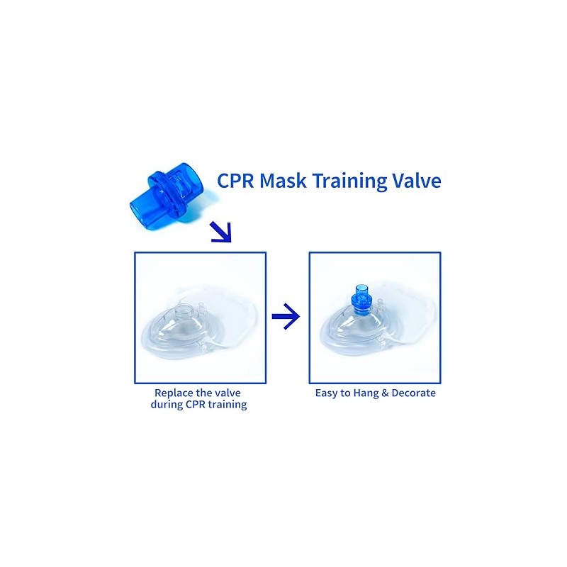 100pcs Mask Training Valves, Training Only, One Way Valve for