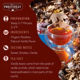 Organic Positively Tea Company, Fireside Vanilla Rooibos Tea, Loose Leaf, 4 Ounce