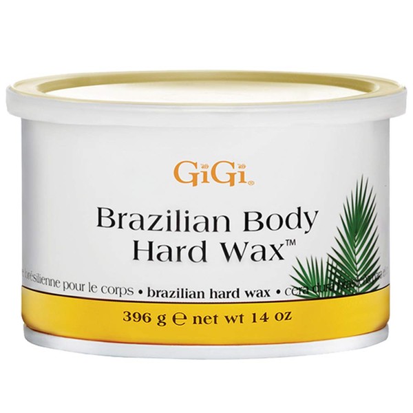 GiGi Brazilian Body Hard Wax, Smooth and Soft Bikini, Non-Strip, Suitable for Sensitive Skin, 14 oz, 1-pc