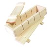 Ikegawa Wood Pressed Sushi Mold, Cypress, 5-Cut Cut, Made in