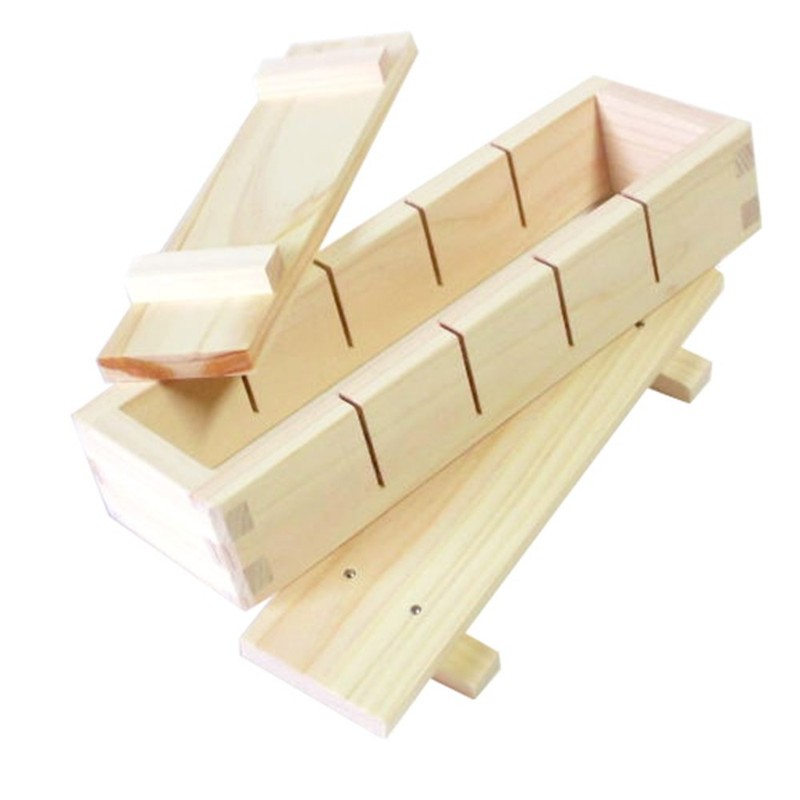 Ikegawa Wood Pressed Sushi Mold, Cypress, 5-Cut Cut, Made in