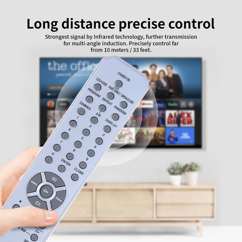 New CDC9 WR96060 Replacement Remote Control for Yamaha CD Player