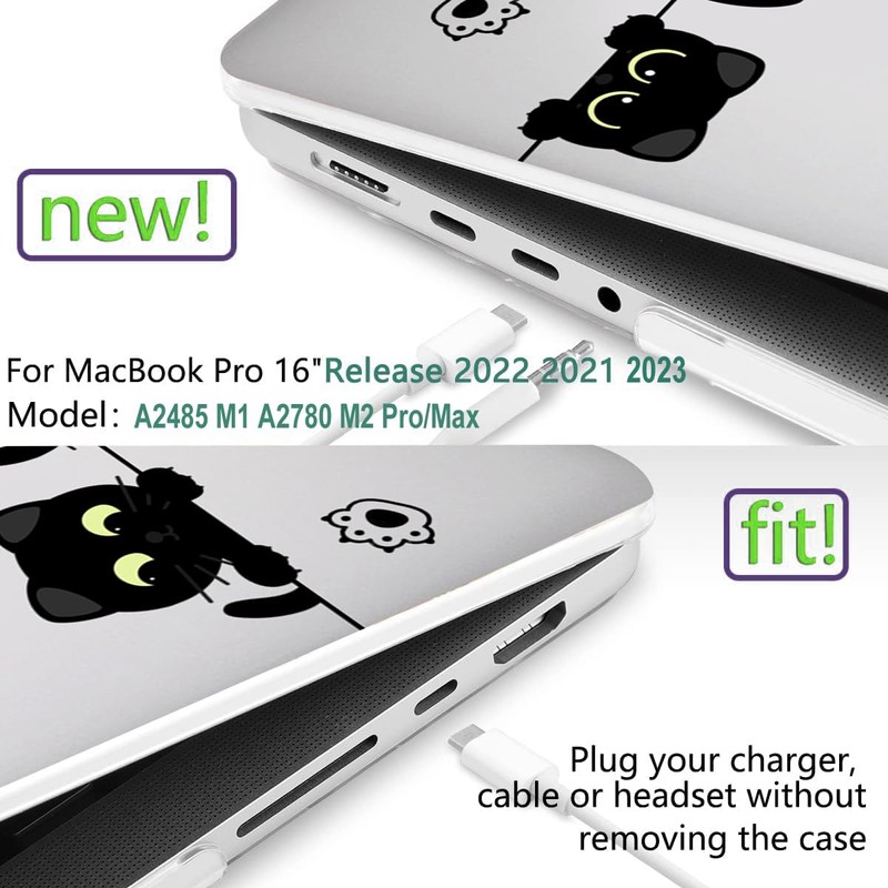 QCzyc Compatible with MacBook Pro 16 inch Case 2021-2024 Release