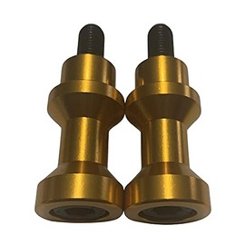 Pro-Tek Gold Swing Arm Spools For Kawasaki Ninja ZX12R ZX-12R 2000 2001 2002 2003 2004 2005 Ninja ZX 12R Spool Sliders, 10mm Spools (Gold)