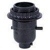 B&P Lamp® Push-Thru Style Black Plastic Phenolic Socket with Medium