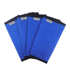 CareMaster Fine Mesh Fly Boots Loose Fitting & Non-Slip Horse Fly Leggings No More Horsefly Nuisance Greatly Reduce Stomping Breathable with Natural Air Flow (Set of 4) Blue Mini